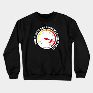 Anxiety Meter: Redline Edition Crewneck Sweatshirt